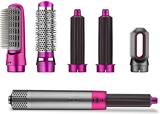 5 In 1 Hair Dryer Hot Comb Set Professional Curling Iron Hair Straightener Styling Tool Hair Dryer Household