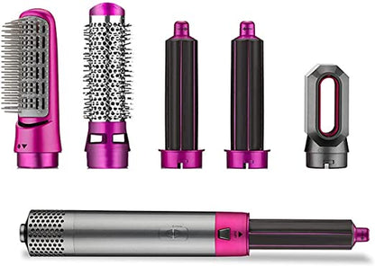 5 In 1 Hair Dryer Hot Comb Set Professional Curling Iron Hair Straightener Styling Tool Hair Dryer Household