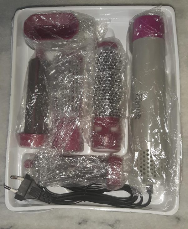 5 In 1 Hair Dryer Hot Comb Set Professional Curling Iron Hair Straightener Styling Tool Hair Dryer Household