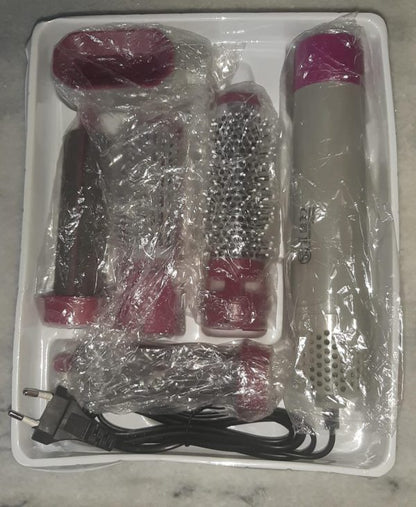 5 In 1 Hair Dryer Hot Comb Set Professional Curling Iron Hair Straightener Styling Tool Hair Dryer Household